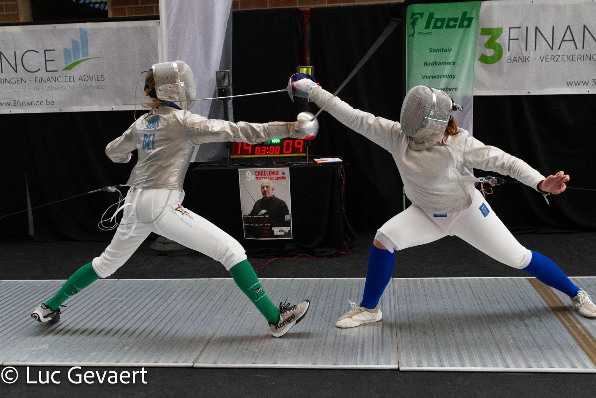 Schermers in actie
